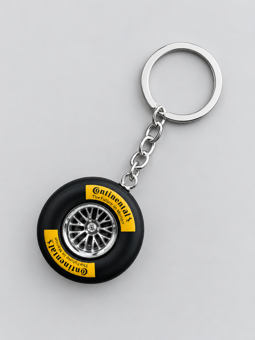 Mini Racing Tyre Keychain – Perfect for Motorsport Fans
